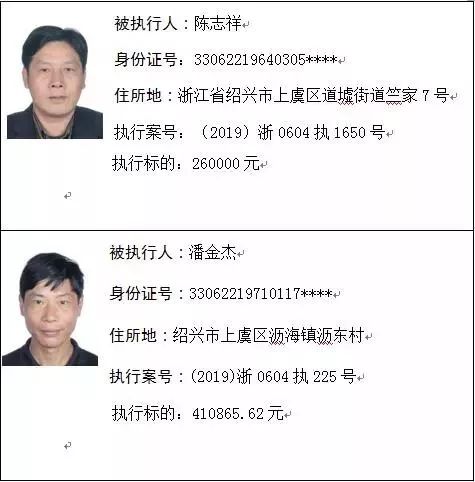 绍兴失信人名单曝光，揭示失信背后的故事