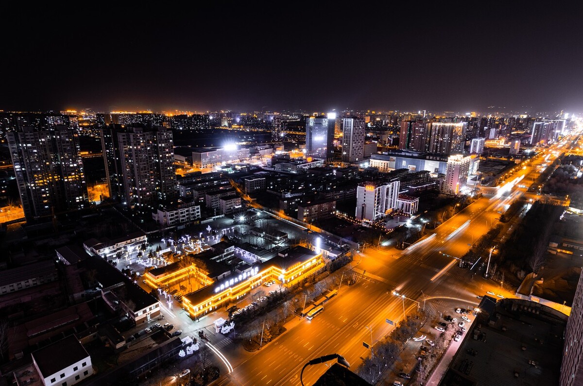 太原夜景璀璨闪耀，新时代风采展现