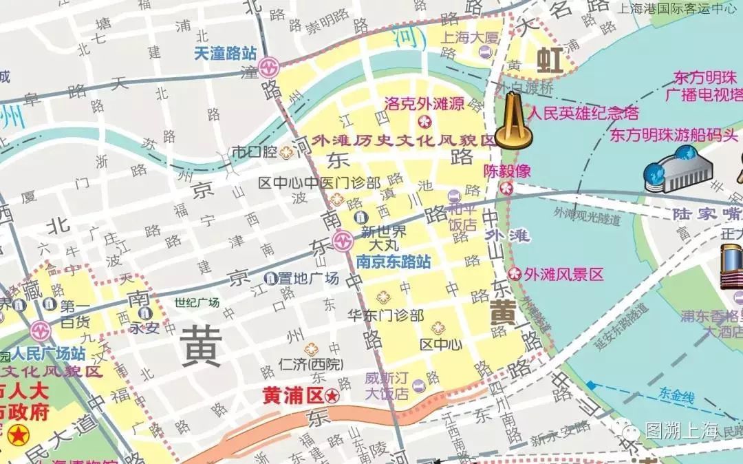 上海市区最新地图揭示城市脉络与发展态势